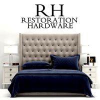 RH Adler Tufted Fabric Bed