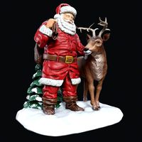 Santa Claus ceramic statuette