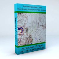 Madrid Barajas MAD Airport Roads Buildings and Public Transport