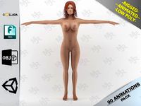 Naked Girl1 Animations Pack