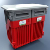 Metal painted large postbox