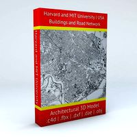 Harvard University and MIT Buildings and Road Network