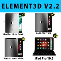 E3D - Apple iPad 2017 Collection model