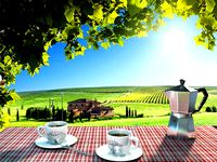 Italian Coffee Cup and Moka