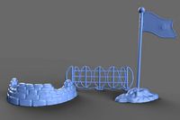 Green Army Men Accessories 3D model