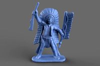 3D Miniature Native American Toy Figurine