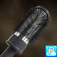 Round modern hairbrush