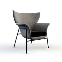 Augusto Bozzi - Enameled metal lounge chair c1950