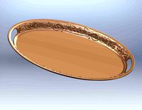 patterned tea tray