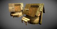 Scanned photorealistic old water well