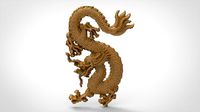 Dragon relief 3d stl models for artcam and aspire