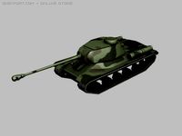 Iosif Stalin 2 Tank 3D Model