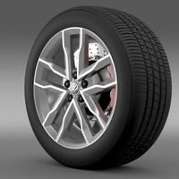 Volkswagen Polo TSI Bluemotion wheel 3D Model