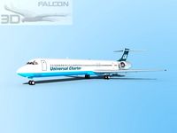 Falcon3D MD 80 Universal Charter 3D Model