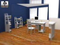 Home WorkPlace Set 01 3D Model