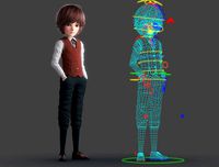Cartoon Boy Rigged