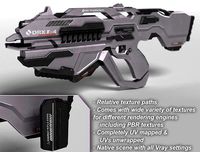 Sci Fi Plasma Rifle DRX F4