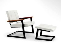 TokenNYC warren lounge armchair and ottoman