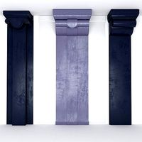 Ancient columns with volute
