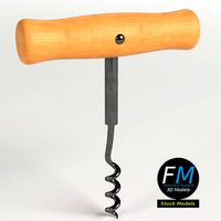 Wooden corkscrew
