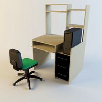 Office desk 3D Model