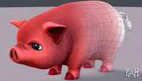 Pig cartoon V03