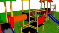 plac zabaw slide playground playhouse