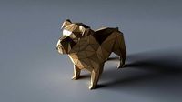 bulldog lowpoly 3D print model
