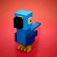 Voxel - Blue Macaw Parrot