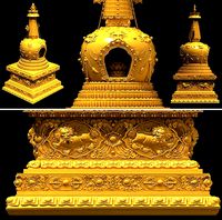 3DMAX Model Fine Buddhist Shrita Model
