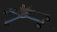 Bofors L60 LowPoly Isometric