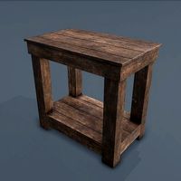 Wooden Bedside Table