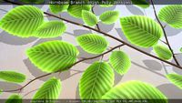 Hornbeam Branch - High-Poly Version