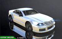 Low-Poly Racing Car Mercedes-Benz SL-Class 3D Model
