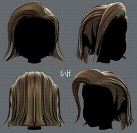 3D Hair style for girl V42
