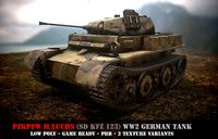 Pz II Luchs - WW 2 German Tank - Game Ready - PBR - 3D model