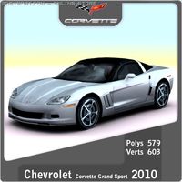 2010 Chevrolet Corvette Grand Sport 3D Model