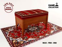 Arabian Bench Lowpoly