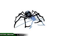 Low-Poly Spider Rigged Animated 3d model