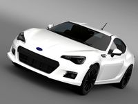 Subaru BRZ 20R ZC6 2012 3D Model