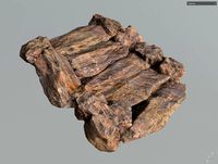 Low poly Stair Brown Rock Modular r7