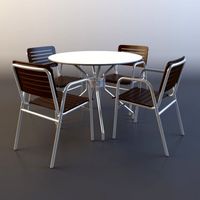Outdoor Chair Table 3D Model