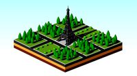 Cartoon Low Poly EiffelTower
