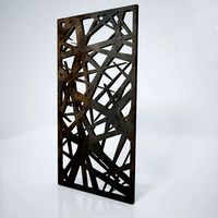 Low-poly CNC panel Lines sharp lattice