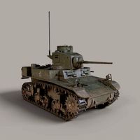 M3 Stuart WW2 Tank