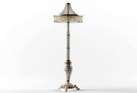 Crystal floor lamp in the classical style