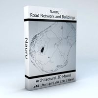 Nauru Road Network and Buildings