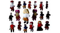 create your origami character RIGGED