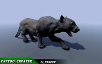 Lowpoly Wild Animal Puma Rigged 3D model