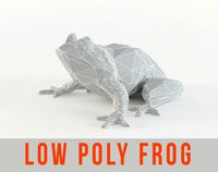 Low Poly Frog Animal - Toad - Paddock - Batrachian